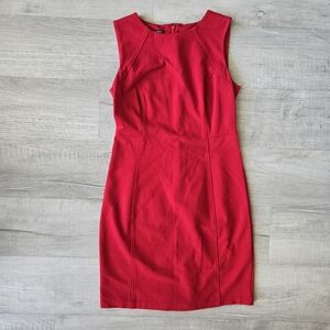 Talbots Red Sleeveless Dress